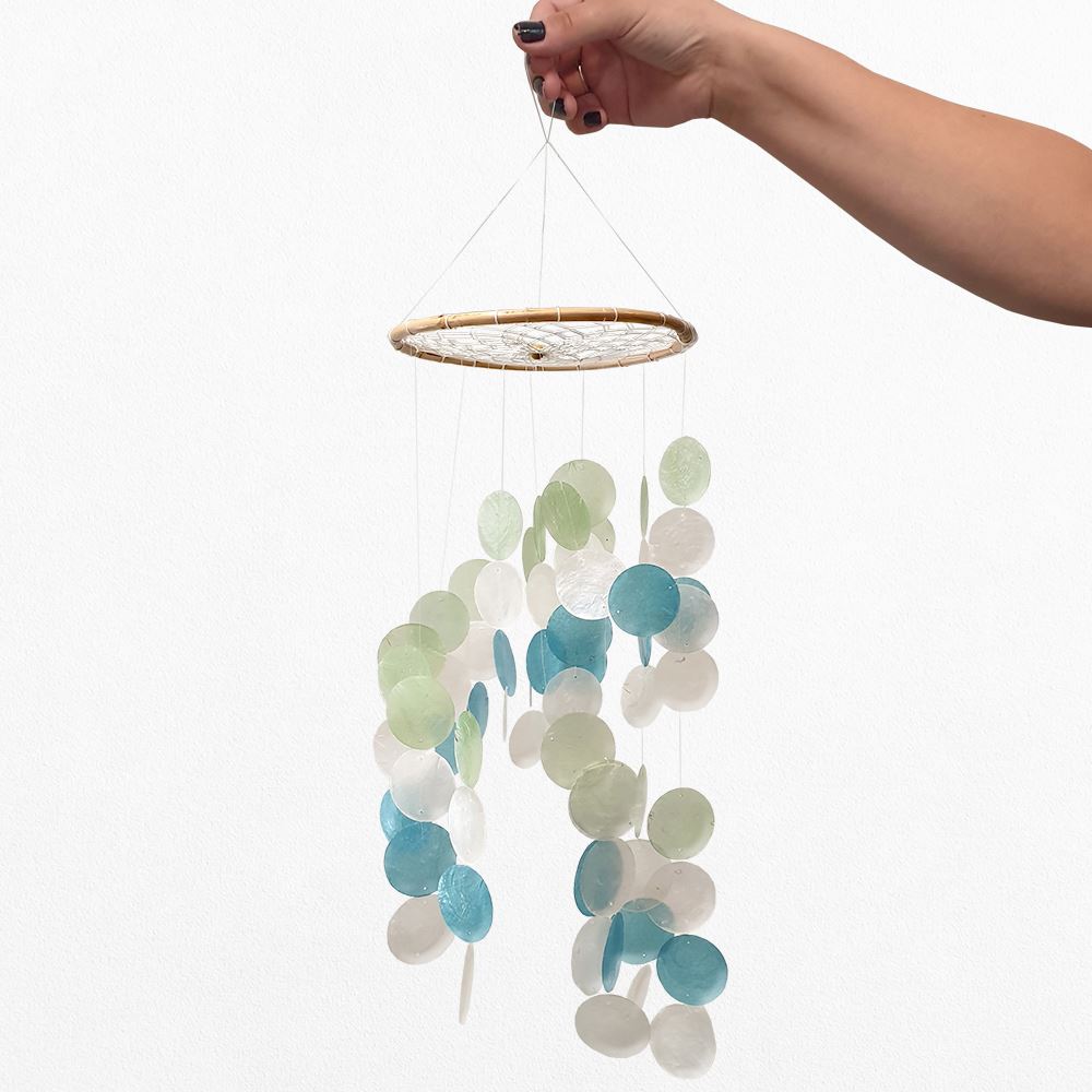 AuraChime™ | Premium Handcrafted Seashell Wind Chime