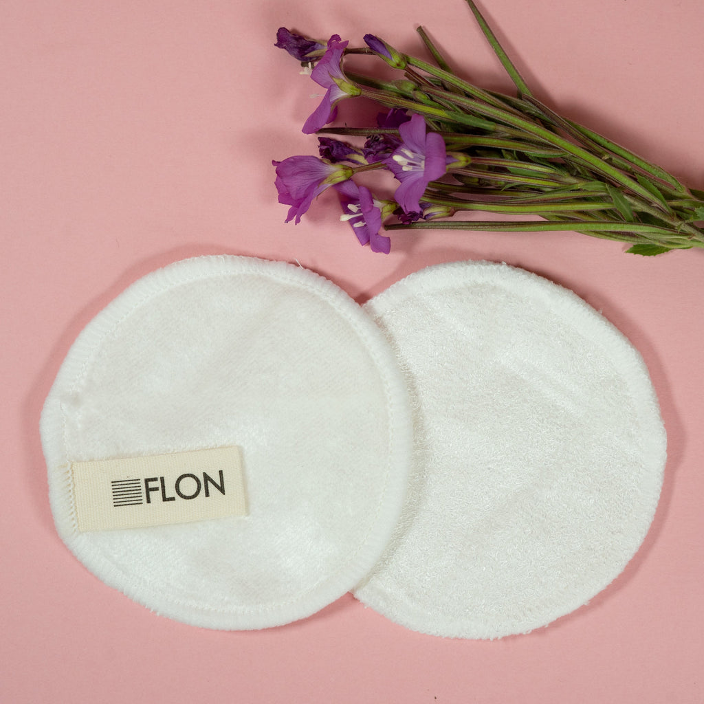 Reusable Bamboo Makeup Remover Pads X12 + Mesh Laundry Bag + Storage
