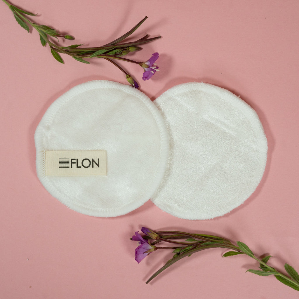 Reusable Bamboo Makeup Remover Pads X12 + Mesh Laundry Bag + Storage