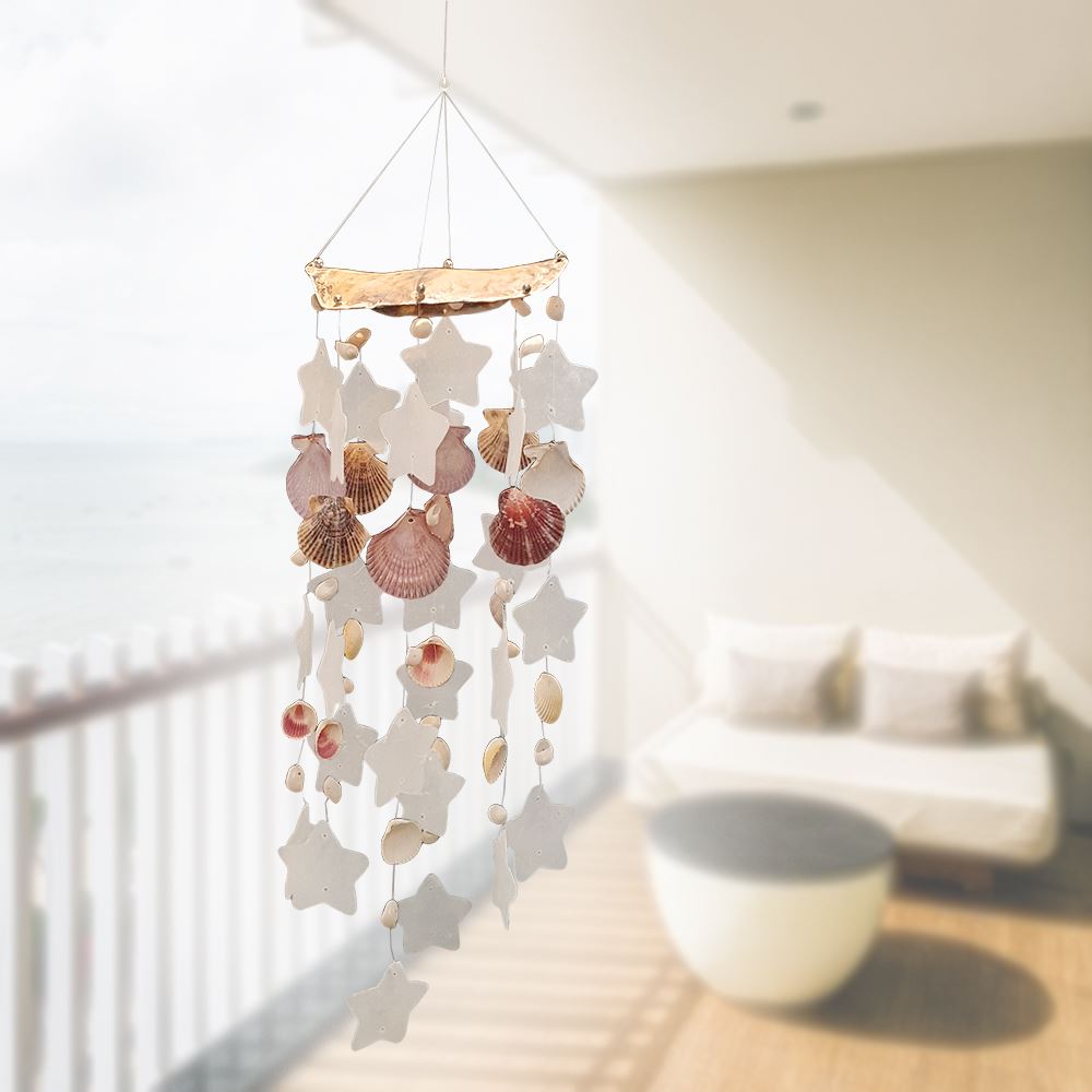 AuraChime™ | Premium Handcrafted Seashell Wind Chime